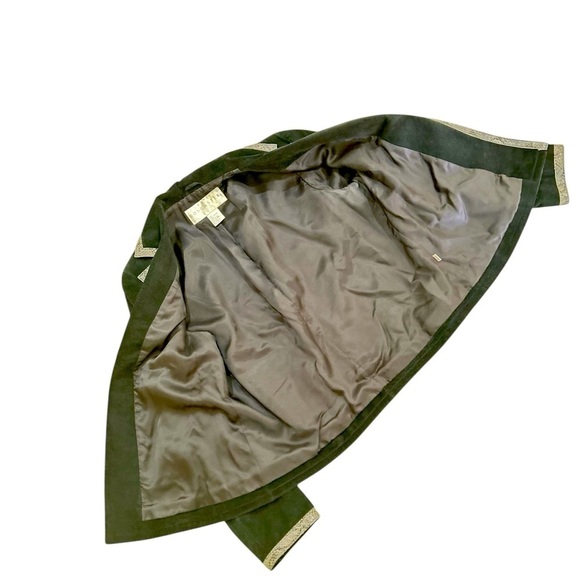 Doncaster Black suede leather suede lined Jacket python print Trim size 8 - Picture 8 of 9